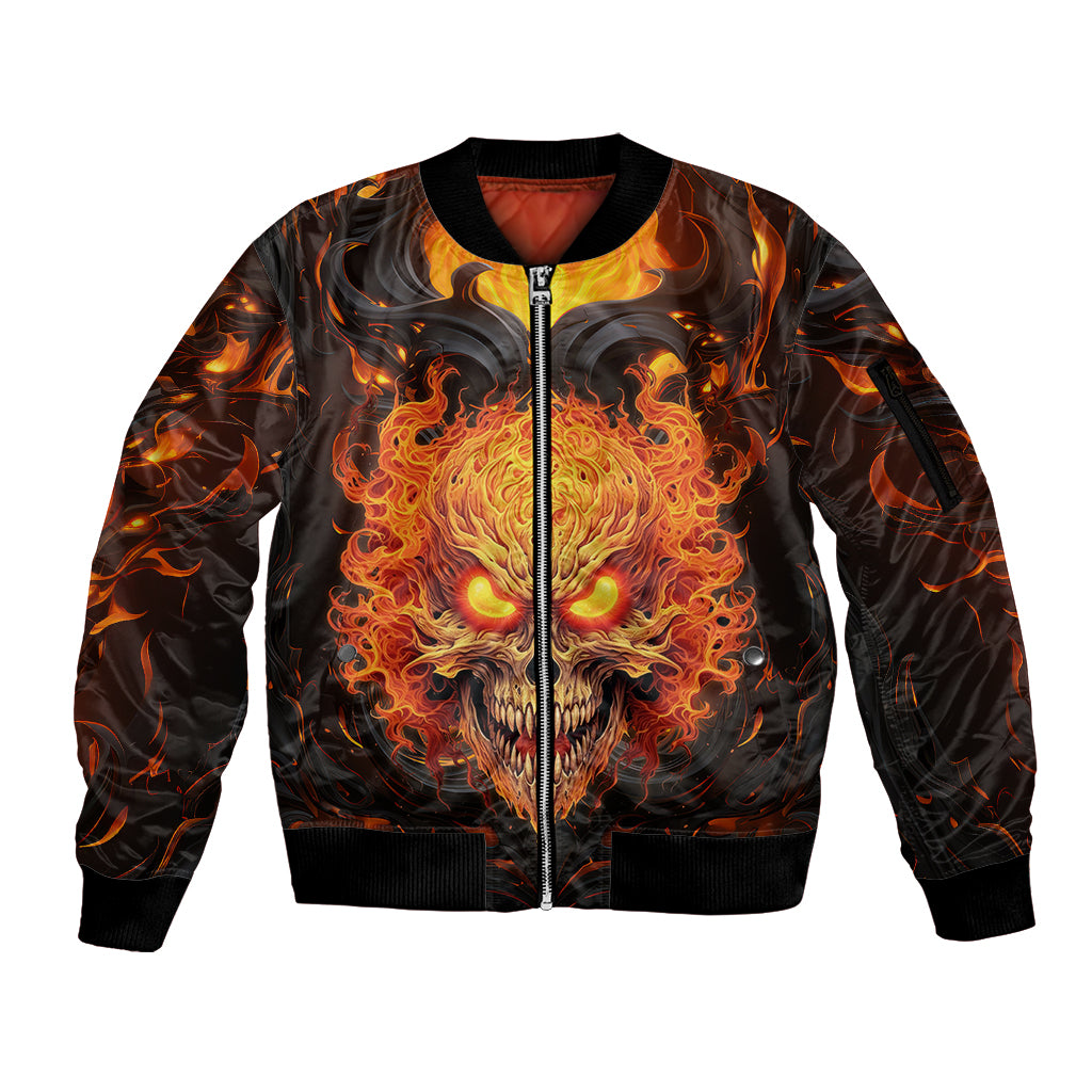 Don't Make Me Mad Sleeve Zip Bomber Jacket - Wonder Print Shop
