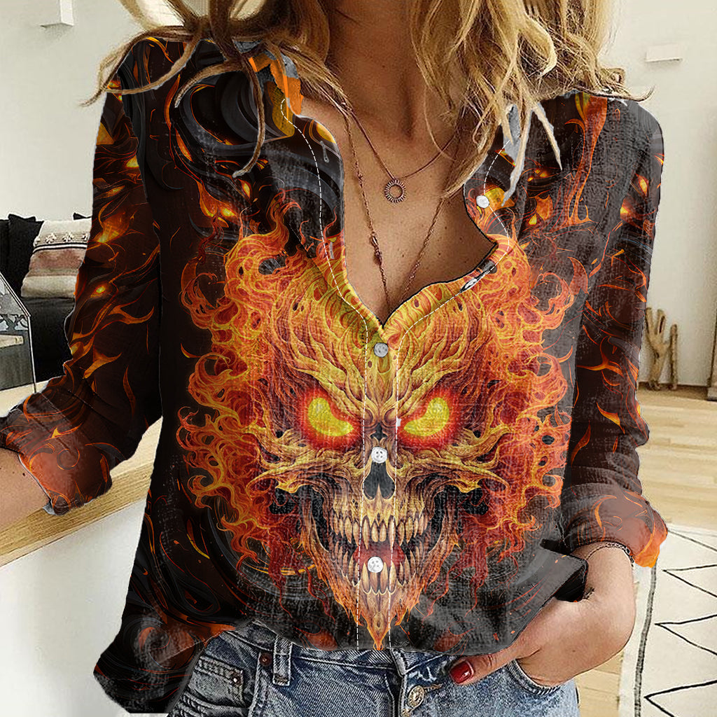 Don't Make Me Mad Women Casual Shirt - Wonder Print Shop