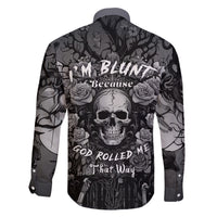 I'm Blunt Because God Rolled Me That Way Family Matching Long Sleeve Bodycon Dress and Hawaiian Shirt - Wonder Print Shop