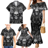 I'm Blunt Because God Rolled Me That Way Family Matching Mermaid Dress and Hawaiian Shirt - Wonder Print Shop