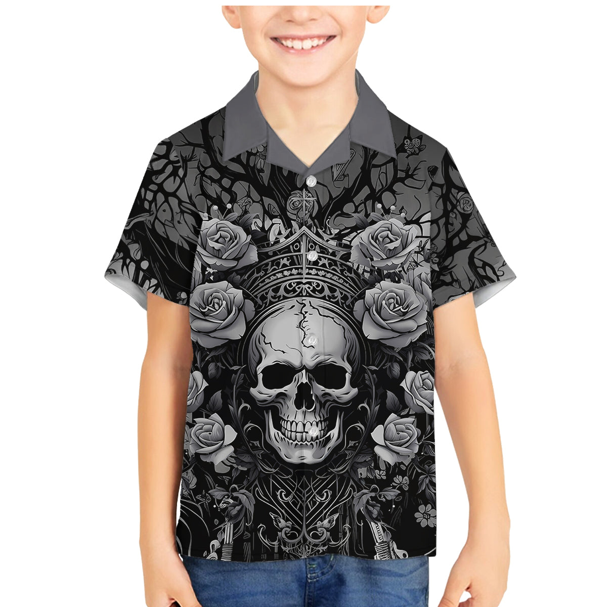 I'm Blunt Because God Rolled Me That Way Family Matching Mermaid Dress and Hawaiian Shirt - Wonder Print Shop