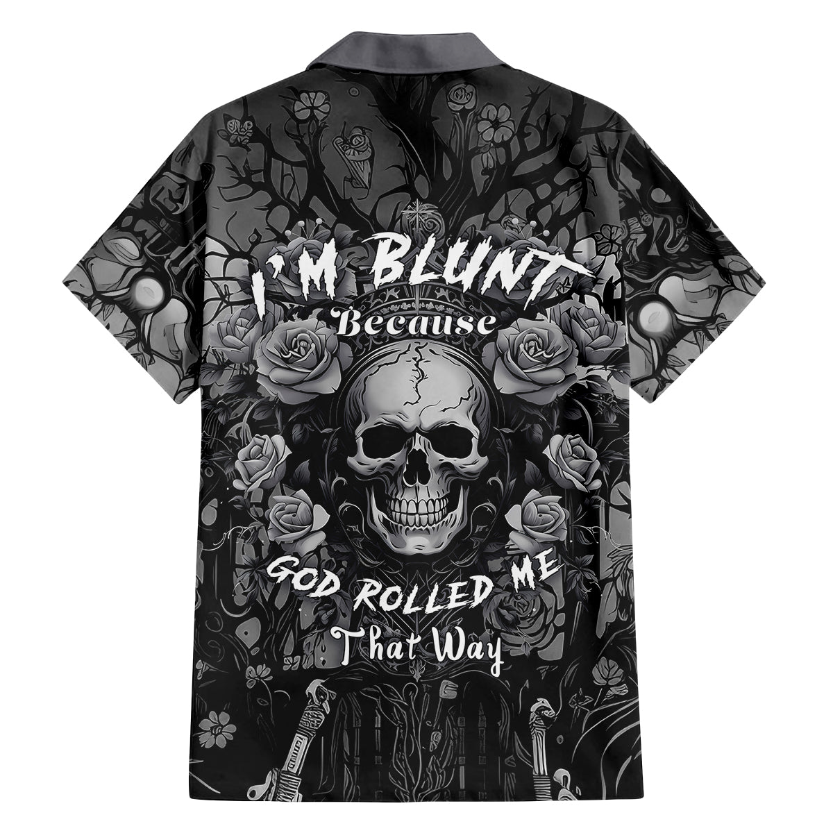 I'm Blunt Because God Rolled Me That Way Family Matching Summer Maxi Dress and Hawaiian Shirt - Wonder Print Shop