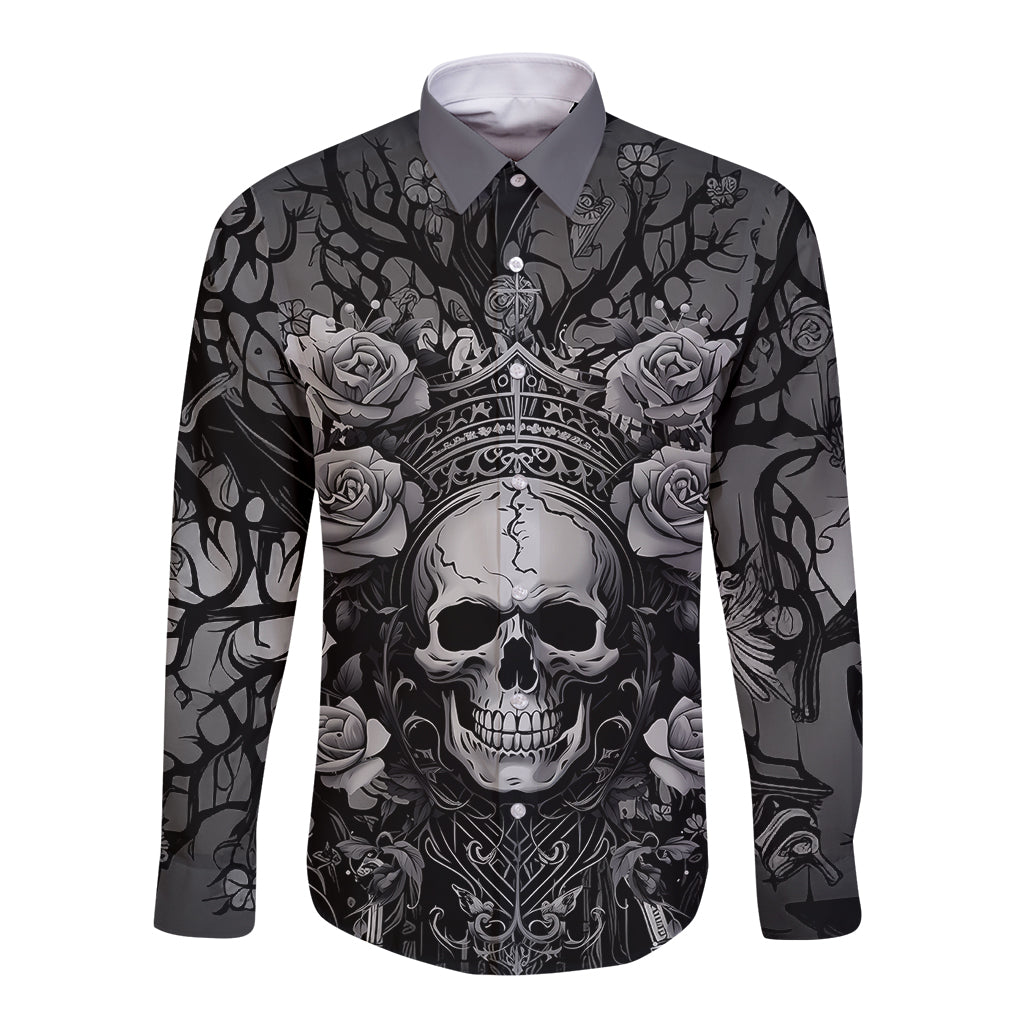 I'm Blunt Because God Rolled Me That Way Long Sleeve Button Shirt - Wonder Print Shop