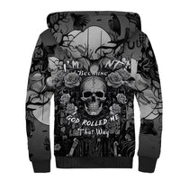 I'm Blunt Because God Rolled Me That Way Sherpa Hoodie - Wonder Print Shop