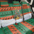 Giraffes Decorating Tree Gifts Back Car Seat Cover with Orange Green Holiday Pattern Design - Wonder Print Shop