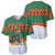 Giraffes Decorating Tree Gifts Baseball Jersey with Orange Green Holiday Pattern Design - Wonder Print Shop