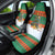 Giraffes Decorating Tree Gifts Car Seat Cover with Orange Green Holiday Pattern Design - Wonder Print Shop