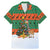 Giraffes Decorating Tree Gifts Family Matching Mermaid Dress and Hawaiian Shirt with Orange Green Holiday Pattern Design - Wonder Print Shop