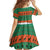 Giraffes Decorating Tree Gifts Family Matching Tank Maxi Dress and Hawaiian Shirt with Orange Green Holiday Pattern Design - Wonder Print Shop
