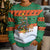 Giraffes Decorating Tree Gifts Kid Ugly Christmas Sweater with Orange Green Holiday Pattern Design - Wonder Print Shop