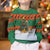 Giraffes Decorating Tree Gifts Kid Ugly Christmas Sweater with Orange Green Holiday Pattern Design - Wonder Print Shop