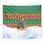 Giraffes Decorating Tree Gifts Tapestry with Orange Green Holiday Pattern Design - Wonder Print Shop
