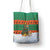 Giraffes Decorating Tree Gifts Tote Bag with Orange Green Holiday Pattern Design - Wonder Print Shop