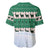 Llama Decorating Tree in Santa Hat Baseball Jersey with Green Gift Pattern Design - Wonder Print Shop