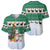 Llama Decorating Tree in Santa Hat Baseball Jersey with Green Gift Pattern Design - Wonder Print Shop