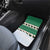 Llama Decorating Tree in Santa Hat Car Mats with Green Gift Pattern Design - Wonder Print Shop