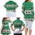 Llama Decorating Tree in Santa Hat Family Matching Long Sleeve Bodycon Dress and Hawaiian Shirt with Green Gift Pattern Design - Wonder Print Shop