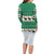 Llama Decorating Tree in Santa Hat Family Matching Long Sleeve Bodycon Dress and Hawaiian Shirt with Green Gift Pattern Design - Wonder Print Shop