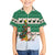 Llama Decorating Tree in Santa Hat Family Matching Tank Maxi Dress and Hawaiian Shirt with Green Gift Pattern Design - Wonder Print Shop