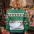 Llama Decorating Tree in Santa Hat Kid Ugly Christmas Sweater with Green Gift Pattern Design - Wonder Print Shop