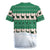 Llama Decorating Tree in Santa Hat Rugby Jersey with Green Gift Pattern Design - Wonder Print Shop