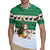 Llama Decorating Tree in Santa Hat Rugby Jersey with Green Gift Pattern Design - Wonder Print Shop