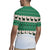 Llama Decorating Tree in Santa Hat Rugby Jersey with Green Gift Pattern Design - Wonder Print Shop