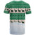 Llama Decorating Tree in Santa Hat T Shirt with Green Gift Pattern Design - Wonder Print Shop
