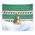 Llama Decorating Tree in Santa Hat Tapestry with Green Gift Pattern Design - Wonder Print Shop