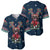 French Bulldog Reindeer Antlers Lights Baseball Jersey with Red Green Winter Pattern Design - Wonder Print Shop