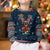 French Bulldog Reindeer Antlers Lights Kid Ugly Christmas Sweater with Red Green Winter Pattern Design - Wonder Print Shop