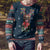French Bulldog Reindeer Antlers Lights Ugly Christmas Sweater with Red Green Winter Pattern Design - Wonder Print Shop