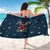 French Bulldog Reindeer Antlers Lights Sarong with Red Green Winter Pattern Design - Wonder Print Shop