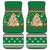 Corgi Dog Lights Corgi Bells Corgi All the Way Car Mats wirh Green Snowflake Pattern Design - Wonder Print Shop