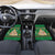 Corgi Dog Lights Corgi Bells Corgi All the Way Car Mats wirh Green Snowflake Pattern Design - Wonder Print Shop
