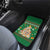 Corgi Dog Lights Corgi Bells Corgi All the Way Car Mats wirh Green Snowflake Pattern Design - Wonder Print Shop