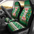 Corgi Dog Lights Corgi Bells Corgi All the Way Car Seat Cover wirh Green Snowflake Pattern Design - Wonder Print Shop