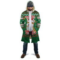 Corgi Dog Lights Corgi Bells Corgi All the Way Cloak wirh Green Snowflake Pattern Design - Wonder Print Shop