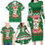 Corgi Dog Lights Corgi Bells Corgi All the Way Family Matching Long Sleeve Bodycon Dress and Hawaiian Shirt wirh Green Snowflake Pattern Design - Wonder Print Shop