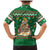Corgi Dog Lights Corgi Bells Corgi All the Way Family Matching Mermaid Dress and Hawaiian Shirt wirh Green Snowflake Pattern Design - Wonder Print Shop