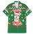 Corgi Dog Lights Corgi Bells Corgi All the Way Family Matching Mermaid Dress and Hawaiian Shirt wirh Green Snowflake Pattern Design - Wonder Print Shop