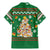 Corgi Dog Lights Corgi Bells Corgi All the Way Family Matching Mermaid Dress and Hawaiian Shirt wirh Green Snowflake Pattern Design - Wonder Print Shop