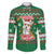 Corgi Dog Lights Corgi Bells Corgi All the Way Family Matching Mermaid Dress and Hawaiian Shirt wirh Green Snowflake Pattern Design - Wonder Print Shop