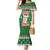 Corgi Dog Lights Corgi Bells Corgi All the Way Family Matching Mermaid Dress and Hawaiian Shirt wirh Green Snowflake Pattern Design - Wonder Print Shop