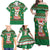 Corgi Dog Lights Corgi Bells Corgi All the Way Family Matching Off Shoulder Maxi Dress and Hawaiian Shirt wirh Green Snowflake Pattern Design - Wonder Print Shop