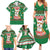 Corgi Dog Lights Corgi Bells Corgi All the Way Family Matching Summer Maxi Dress and Hawaiian Shirt wirh Green Snowflake Pattern Design - Wonder Print Shop