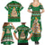 Corgi Dog Lights Corgi Bells Corgi All the Way Family Matching Summer Maxi Dress and Hawaiian Shirt wirh Green Snowflake Pattern Design - Wonder Print Shop