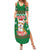 Corgi Dog Lights Corgi Bells Corgi All the Way Family Matching Summer Maxi Dress and Hawaiian Shirt wirh Green Snowflake Pattern Design - Wonder Print Shop