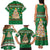 Corgi Dog Lights Corgi Bells Corgi All the Way Family Matching Tank Maxi Dress and Hawaiian Shirt wirh Green Snowflake Pattern Design - Wonder Print Shop
