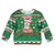 Corgi Dog Lights Corgi Bells Corgi All the Way Kid Ugly Christmas Sweater wirh Green Snowflake Pattern Design - Wonder Print Shop
